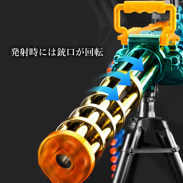 銃 おもちゃ 電動 ガトリングガン スポンジ弾 EVAソフト弾 ナーフ弾対応 銃 おもちゃ 電動 ガトリングガン 電動おもちゃガン 重機関銃