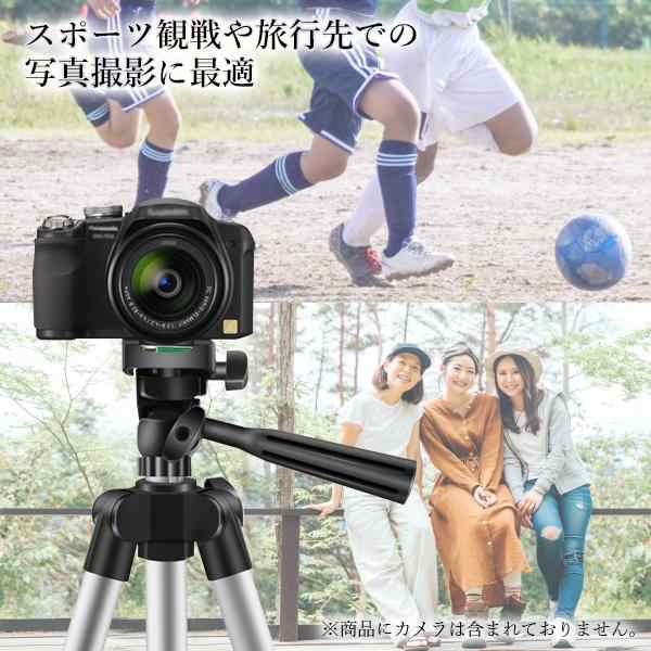 ビデオカメラ 三脚 カメラ スタンド デジカメ スマホ 一眼レフ 360度