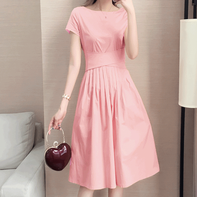 ワンピース ひざ丈 フレア Aライン ガーリー フェミニン 大人 可愛い カジュアル デート オフィス トレンド オシャレ 上品 リゾート 夏 の通販はau Pay マーケット Sanstyle