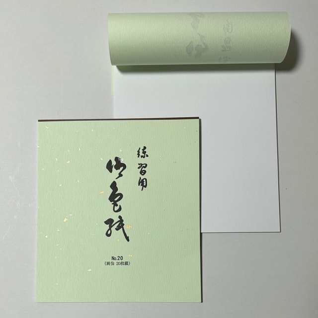 色紙 練習用 ＜20枚綴り＞ 大色紙 書道用品 習字 書道教室 道具