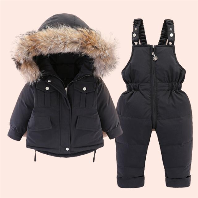 キッズ ダウンコート ダウンジャケット 女の子 男の子 アウター 子供コート フード付き 子供服 子ども服 ジャケット2点セット 中綿 オーバー コート_8
