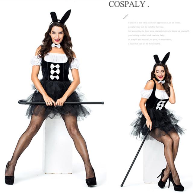 sugarツイードバニーガール◎コスプレ◎ハロウィン 即日発送】【ハロウィン】ツイードバニーリボンセットアップ