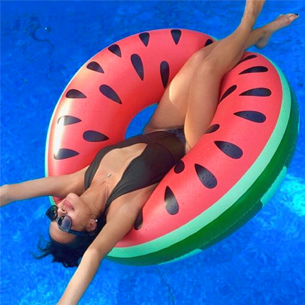 うきわ 120cmすいか浮き輪 フロート 浮き輪 エアソファー キャンプ