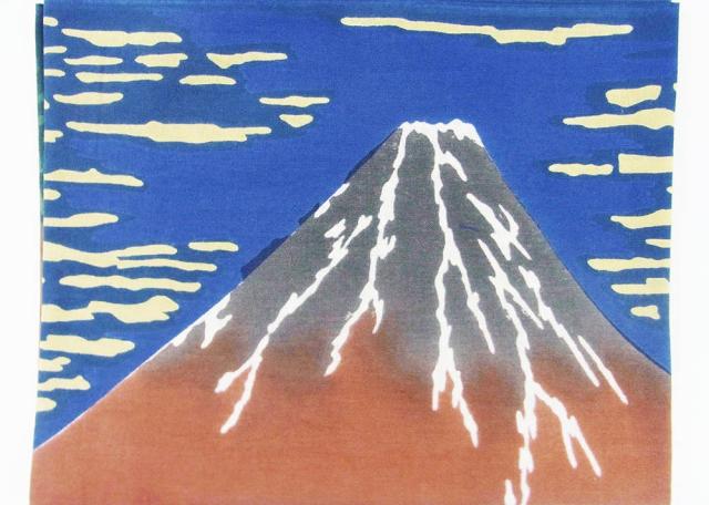 趣味の手拭い 葛飾北斎 富嶽三十六景 凱風快晴赤富士 梨園染の通販はau Pay マーケット Caeru