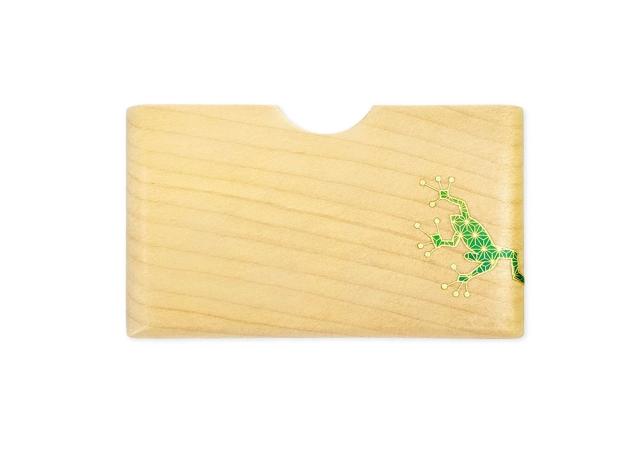 截金 名刺入れ kirikane 麻の葉蛙