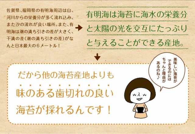 海苔 有明海産プレミアム味付け海苔 8切160枚 メール便送料無料 茶匠庵 味付海苔 一番摘み 味付けのり ご飯のお供 訳あり商品 国産 葉酸  の通販はau PAY マーケット - 日本橋いなば園