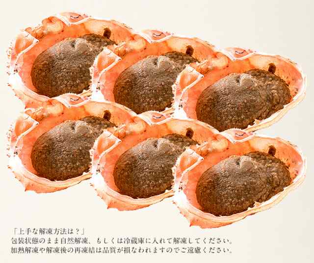 甲羅盛り（40g×6個）紅ズワイガニ　プレゼント　au　マーケット　PAY　カニ味噌　蟹身入り　かに　ギフト　港ダイニングしおそう　蟹みそ　グルメ　甲羅焼き　PAY　グルメの通販はau　かにみそ　贈り物　カニミソ　マーケット－通販サイト