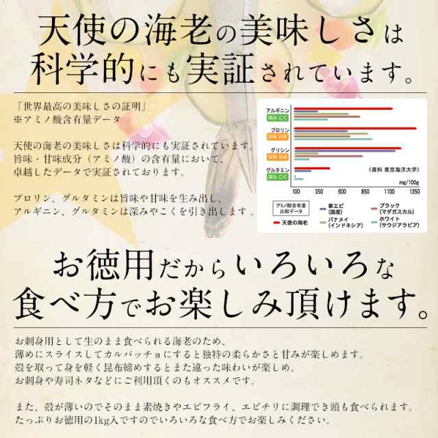 天使の海老 1kg（約20～30尾入り）えび エビの通販はau PAY マーケット - 港ダイニングしおそう