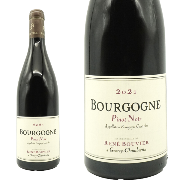 ブルゴーニュ ピノ ノワール 2021 ドメーヌ ルネ ブーヴィエ元詰 自然派 ビオ認証(エコセール認証) AOCブルゴーニュ ルージュ 750mlの通販は