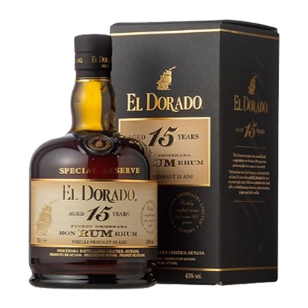 【正規品】エルドラード 15 年 ダークラム ガイアナ デメララ ラム 700ml 43％