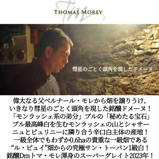 サン トーバン プルミエ クリュ 一級 ル ピュイ ブラン 2023 蔵出し品 ドメーヌ トマ モレ元詰 AOCサン トーバン プルミエ クリュ 一級_1