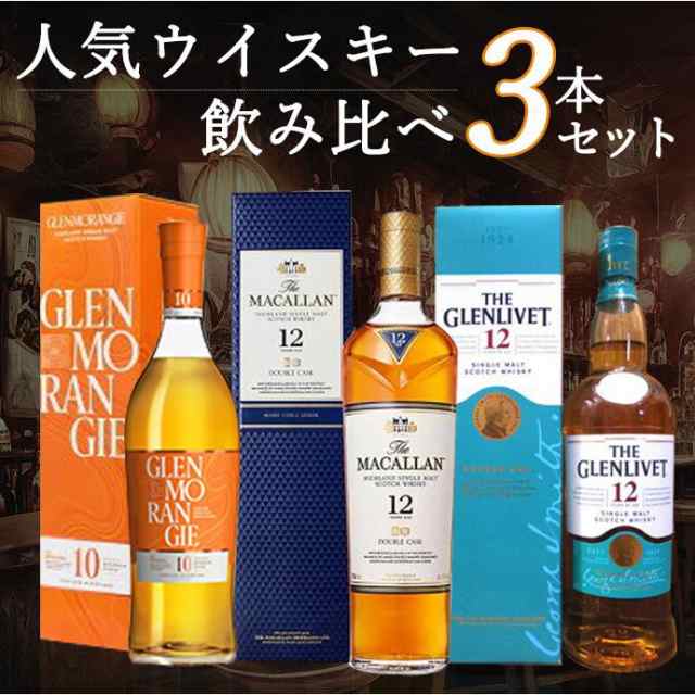 公認 マッカラン12年飲み比べセット（ダブルカスク・トリプルカスク