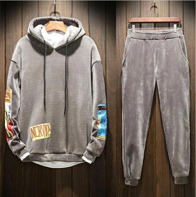 メンズ ベロア ジャージセット 上下セット スウェットセット パーカー トレーナー グレー ｍ ５ｘｌ Mの通販はau Pay マーケット Fd Store