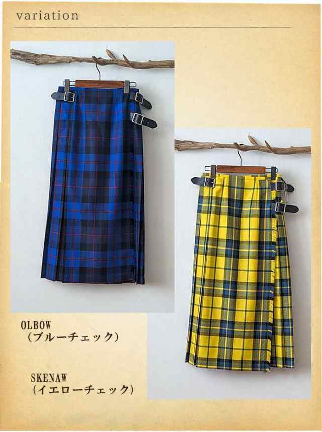ONEIL of DUBLIN 巻きスカート　チェックスカート オニールオブダブリン O'NEIL of DUBLIN スカート 丈93cm 5093W