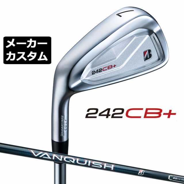 【メーカーカスタム】11月発売 ブリヂストン 242CB+ アイアン 6本セット (#5-PW) 左用 VANQUISH BSi for MAX カーボンシャフト BRIDGESTO