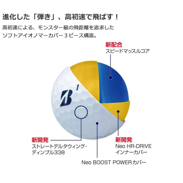 【即納可能】3ダースセット ブリヂストン ゴルフ 2025 TOUR B JGR ゴルフボール 3ダース(36球) まとめ買い BRIDGESTONE GOLF