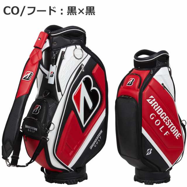 と*し様 ブリヂストンゴルフ キャディバッグ ツアーレプリカモデル 9.5型 C BRIDGESTONE (ブリヂストン) キャディバッグ ネイビー×ホワイト