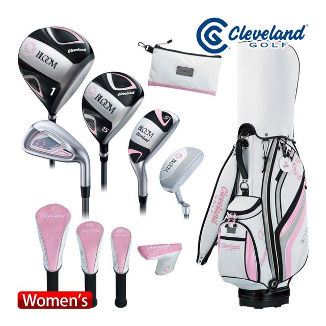 クリーブランド BLOOM パッケージセット レディース 右用 クラブ 8本セット キャディバッグ付き ゴルフ Cleveland 2022年モデル 日本正規品