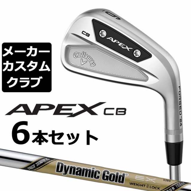 【メーカーカスタム】キャロウェイ APEX CB 2023 右用 アイアン 6本セット(#5-P) Dynamic Gold EX TOUR  ISSUE スチールシャフト 日本正規｜au PAY マーケット