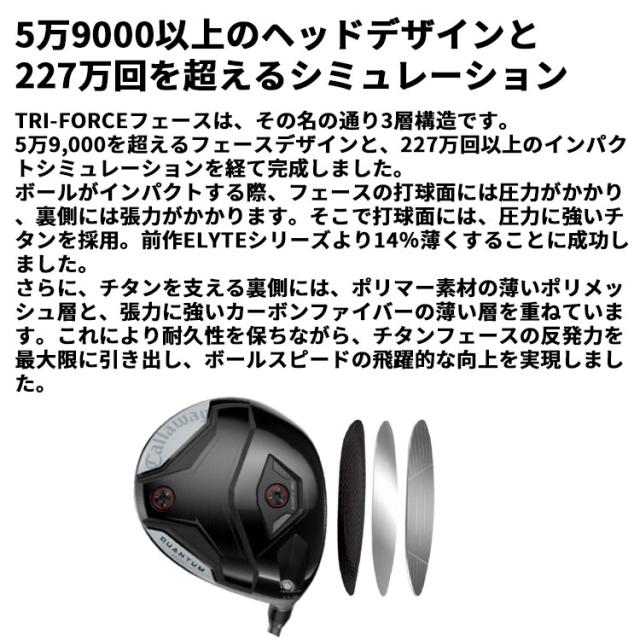メーカーカスタムクラブ キャロウェイ クアンタム ミニ ドライバー 右用 TOUR AD VF カーボンシャフト 日本正規品 QUANTUM MINI DRIVER 2026_8