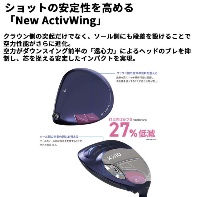 メーカーカスタムクラブ ゼクシオ 14 レディース ドライバー ホワイト 右用 ELDIO カーボンシャフト XXIO 2026 日本正規品 フォーティーン_6