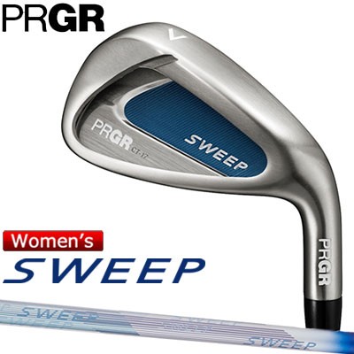 PRGR(プロギア) レディース SWEEP -スイープ- アイアン 4本セット (＃7〜＃9、P) NEWスプリングシャフト カーボンシャフト [2022モデル]