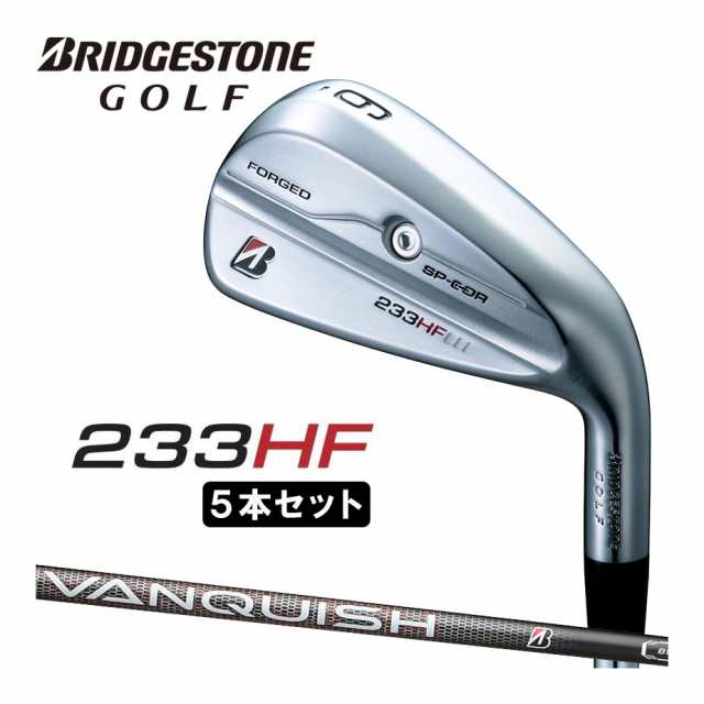 ブリヂストン ゴルフ 233HF アイアン 5本セット(＃6〜9、PW) メンズ 右用 VANQUISH BS50i カーボンシャフト 2023年モデル BRIDGESTONE GO