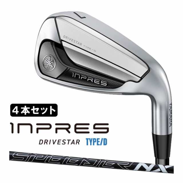 ヤマハ INPRES DRIVESTAR TYPE D アイアン4本セット(#7-PW) メンズ 右用 SPEEDER NX for Yamaha M-425i カーボンシャフト 2025 インプレ