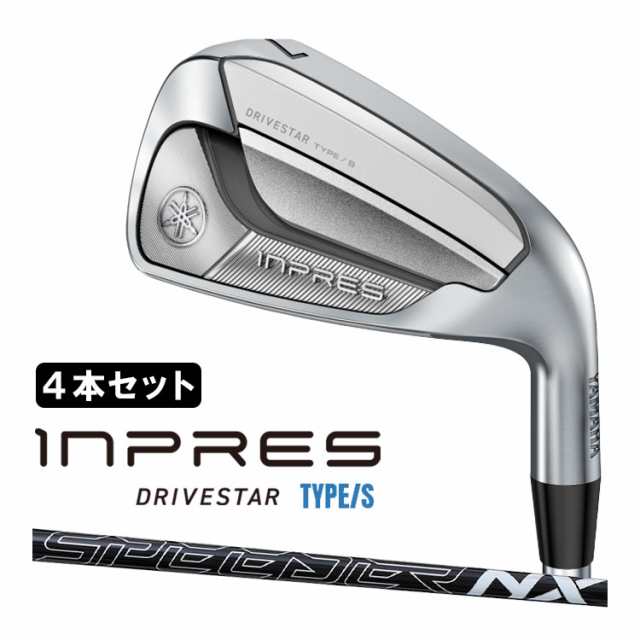 ヤマハ INPRES DRIVESTAR TYPE S アイアン4本セット(#7-PW) メンズ 右用 SPEEDER NX for Yamaha M-425i カーボンシャフト 2025 インプレ