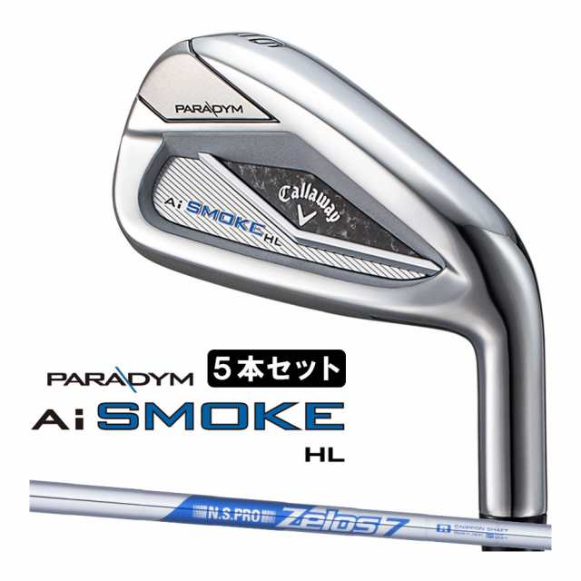 キャロウェイ PARADYM Ai SMOKE HL アイアン5本セット(#6-9、PW) メンズ 右用 N.S.PRO ZELOS 7 スチールシャフト 日本正規品 2024年モデ