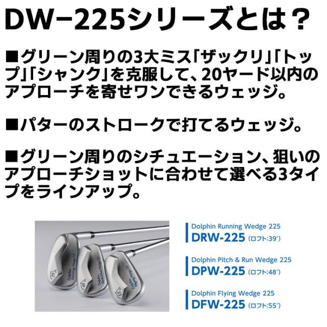 キャスコ ドルフィン ウェッジ DW-225 DRW-225 39° メンズ 右用 スチールシャフト DOLPHIN RUNNING WEDGE 2025 アプローチ ランニングアプローチ 軟鉄 チッパー_7