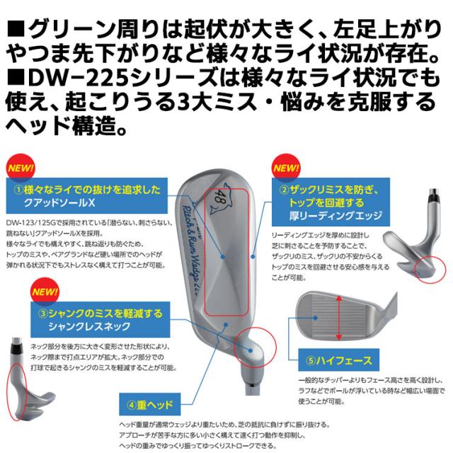 キャスコ ドルフィン ウェッジ DW-225 DRW-225 39° メンズ 右用 スチールシャフト DOLPHIN RUNNING WEDGE 2025 アプローチ ランニングアプローチ 軟鉄 チッパー_8