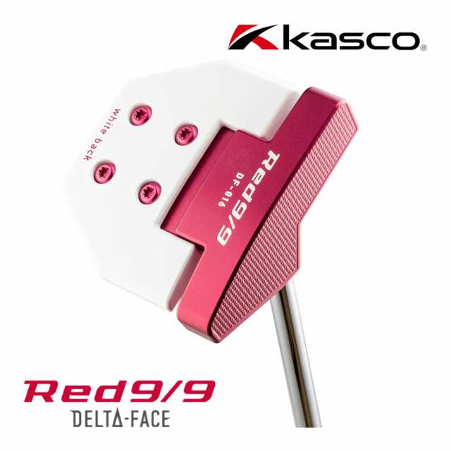 キャスコ Red9/9 DELTA-FACE 角マレット DF-016 パター 右用 アカパタ ゴルフ 2023年モデル Kasco