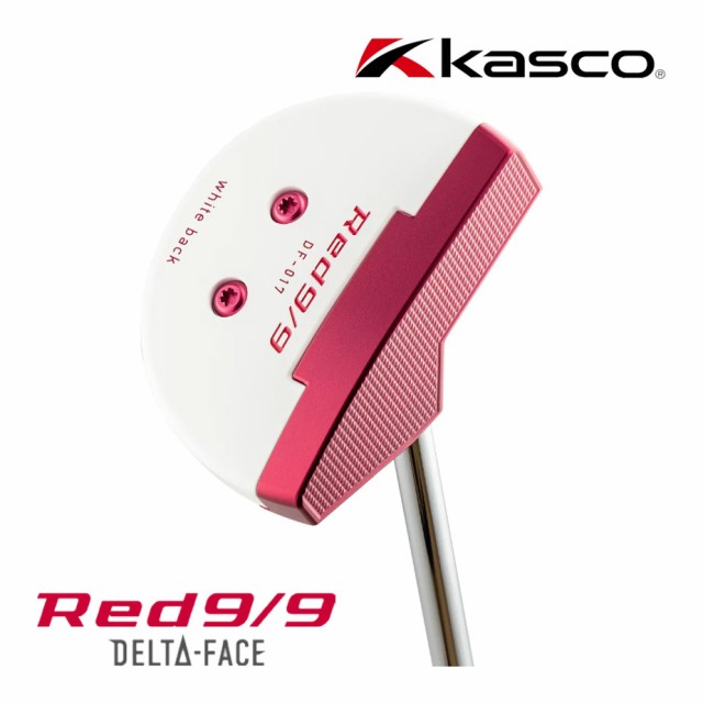 キャスコ Red9/9 DELTA-FACE 丸マレット DF-017 パター 右用 アカパタ ゴルフ 2023年モデル Kasco