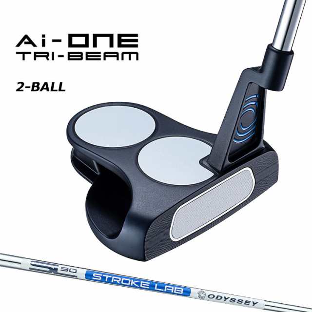 オデッセイ Ai-ONE TRI-BEAM パター 右用 STROKE LAB 90 スチールシャフト 2-BALL 日本正規品 Odessey エーアイワン トライビーム