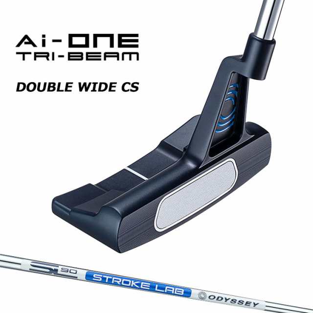 オデッセイ Ai-ONE TRI-BEAM パター 右用 STROKE LAB 90 スチールシャフト DOUBLE WIDE CS 日本正規品 Odessey エーアイワン トライビー