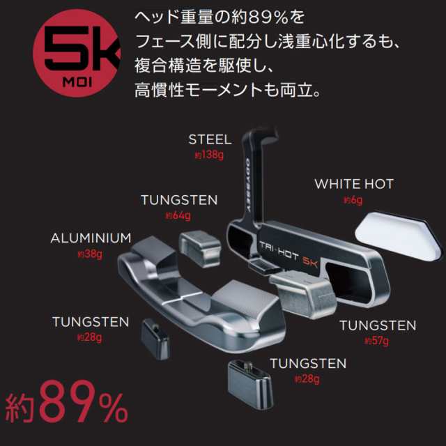 メーカーカスタム】ODYSSEY(オデッセイ) TRI-HOT 5K 2023 パター 右用 ...