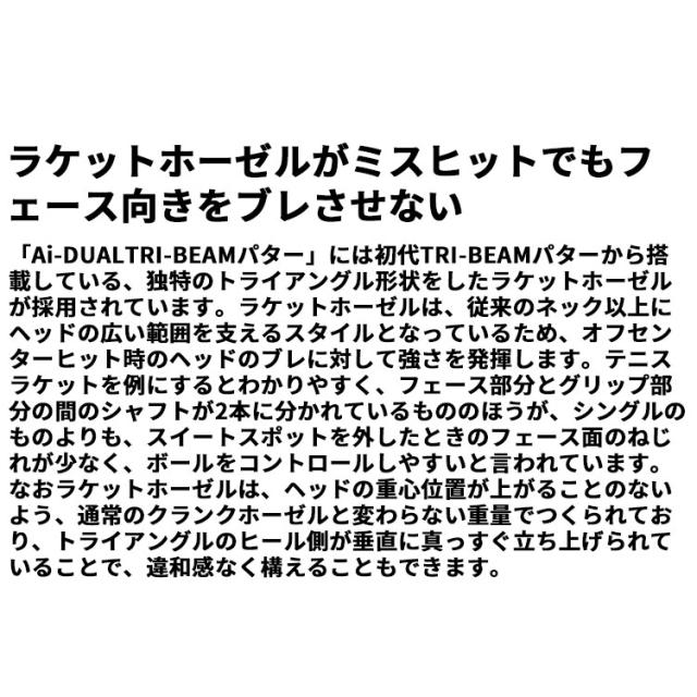 メーカーカスタムクラブ オデッセイ Ai-DUAL TRI-BEAM エーアイ デュアル トライビーム パター JAILBIRD MINI CH ジェイルバード ミニ 右用 STROKE LAB 90 スチールシャフト 日本正規品 2026 [SUPER STROKE][タイプE]_9