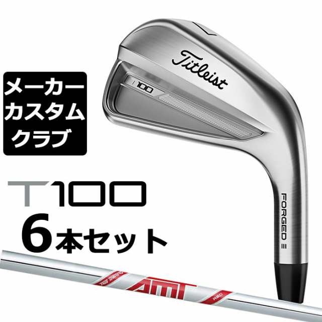 【メーカーカスタム】タイトリスト T100 2023 アイアン 右用 6本セット(#5-P) AMT RED スチールシャフト Titleist 日本正規品