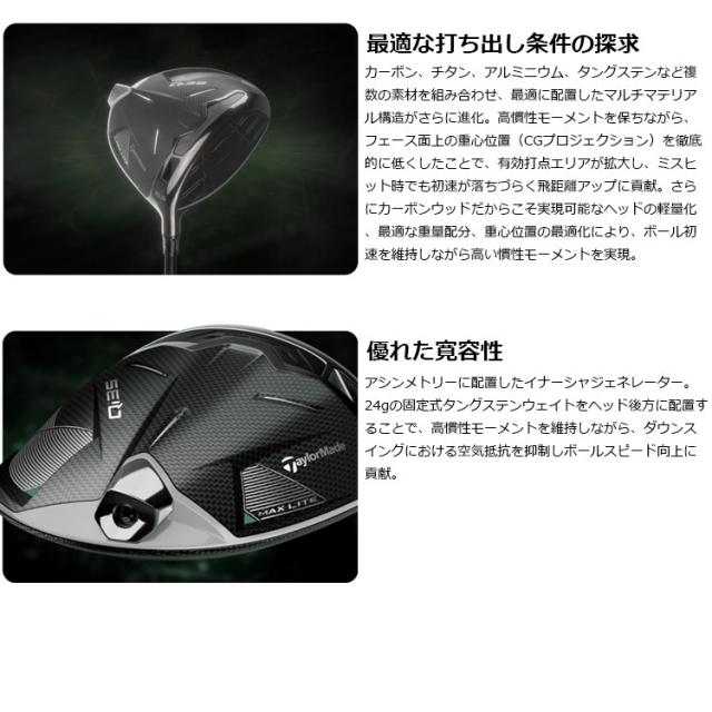 メーカーカスタムクラブ テーラーメイド Qi35 MAX LITE ドライバー 右