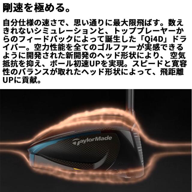 【即納可能】テーラーメイド Qi4D ドライバー 右用 REAX MR 50 カーボンシャフト 日本正規品 2026 TaylorMade キューアイフォーディー リアックス