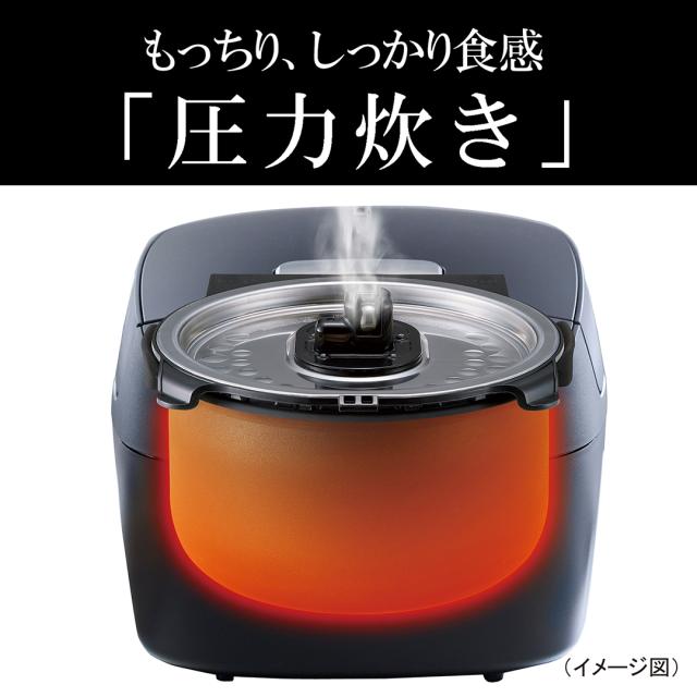 炊飯器 1升炊き 圧力IH タイガー 炊きたて JPV-Y180 ブラック_2