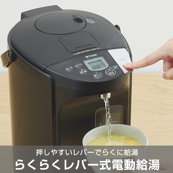 電気ポット 2.2L 保温 タイガー 蒸気レス 魔法瓶 省エネ とく子 PIS-G220