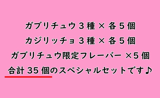 ガブリチュウ4種＆カジリッチョ3種 食べ比べ 35個セット（7種類×各5個