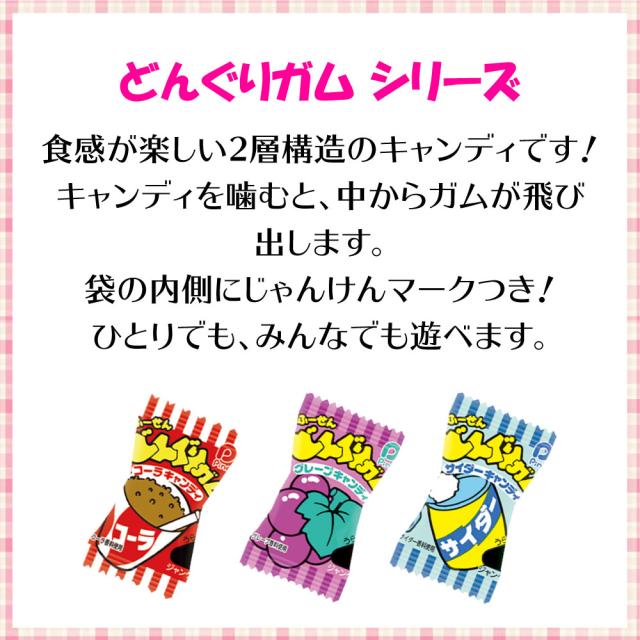 パイン どんぐりガム 3種詰め合わせ 60個 （3種類×各20個） 駄菓子