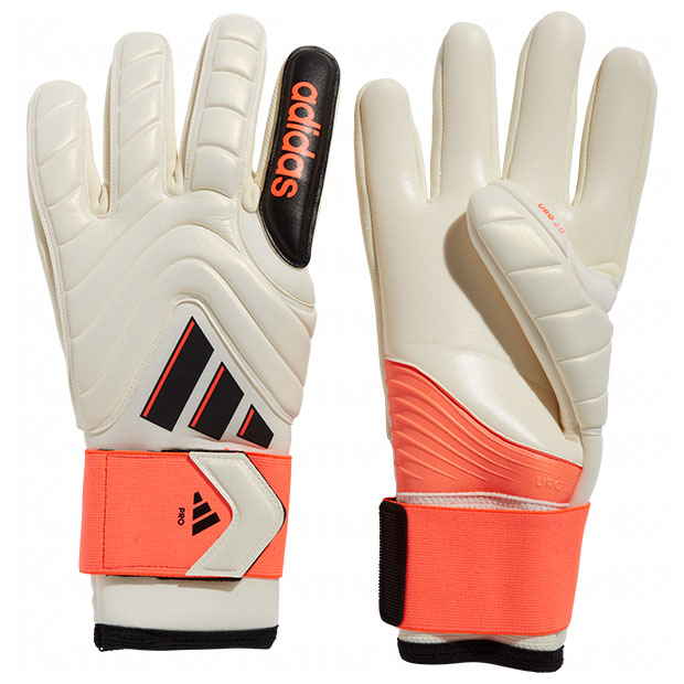 コパ|GKグローブ|プロ　アイボリー×ソーラーレッド　【adidas|アディダス】サッカーゴールキーパーグローブkmr34-iq4013