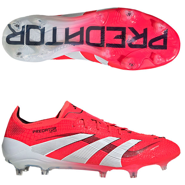 プレデター ELITE FG　ルシッドレッド×フットウェアホワイト　【adidas|アディダス】サッカースパイクid3882の通販は