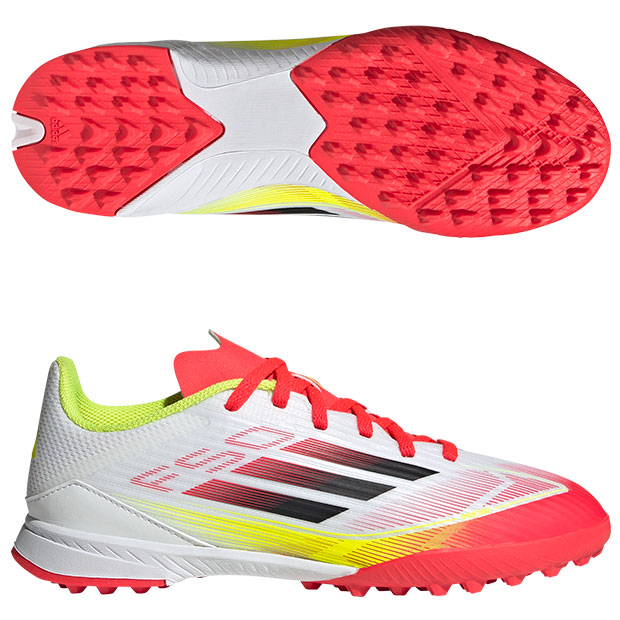 ジュニア F50 LEAGUE TF　フットウェアホワイト×コアブラック　【adidas|アディダス】サッカーフットサルジュニアトレーニングシューズie3753の通販は 5,808円