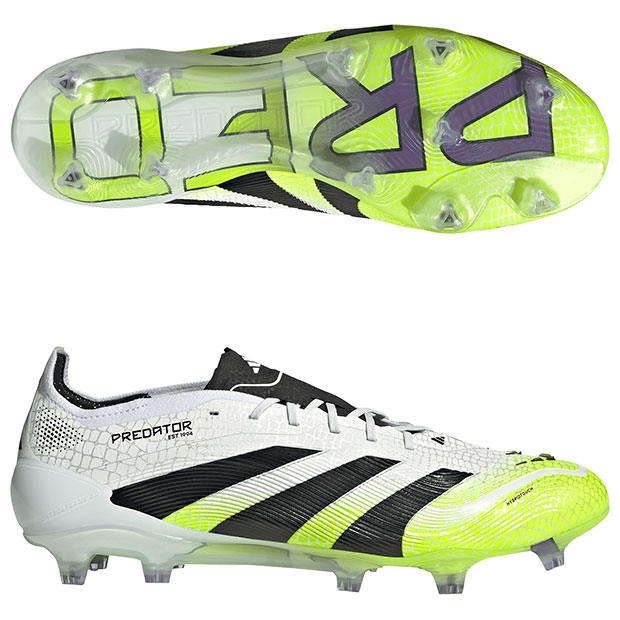 プレデター ELITE FG　フットウェアホワイト×コアブラック　【adidas|アディダス】サッカースパイクji1082