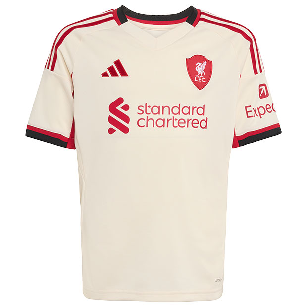 ジュニア リバプール 25-26 アウェイ 半袖レプリカユニフォーム　【adidas|アディダス】クラブチームレプリカウェアーjyf48-jv6453